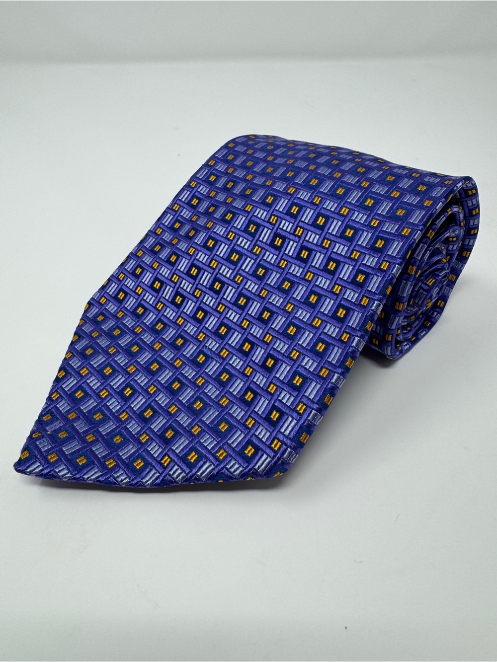 Robert Talbott Best of Class Vintage Tie Burgundy Blue 59” Long